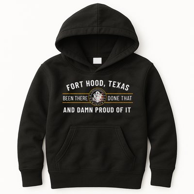 Army 1st Cavalry Division Fort Hood Texas Veteran Gift Kids Hoodie