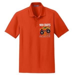 Asl 100 Days Of School Monster Truck 100 Days Smarter Deaf Dry Zone Grid Polo