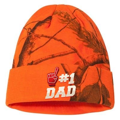 Athletic 1 Dad Number 1 Father Dad Fathers Day Kati Licensed 12" Camo Beanie