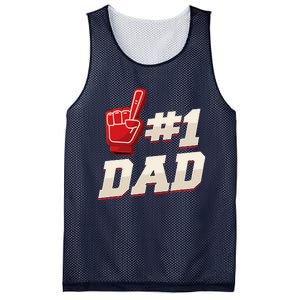 Athletic 1 Dad Number 1 Father Dad Fathers Day Mesh Reversible Basketball Jersey Tank