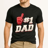 Athletic # 1 Dad Number 1 Father Dad FatherS Day Gift Cooling Performance Crew T-Shirt