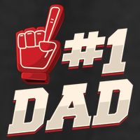 Athletic # 1 Dad Number 1 Father Dad FatherS Day Gift Adult Drive Performance Visor