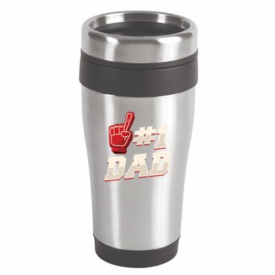 Athletic # 1 Dad Number 1 Father Dad FatherS Day Gift 16oz Travel Tumbler