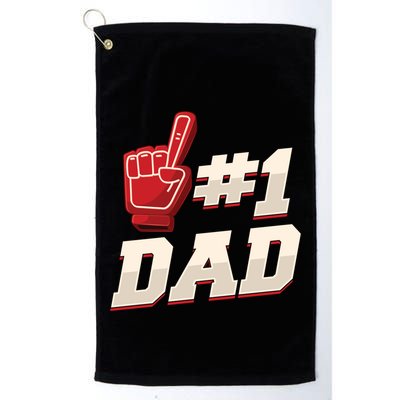 Athletic # 1 Dad Number 1 Father Dad FatherS Day Gift Golf Towel