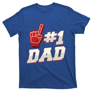 Athletic # 1 Dad Number 1 Father Dad FatherS Day Gift T-Shirt