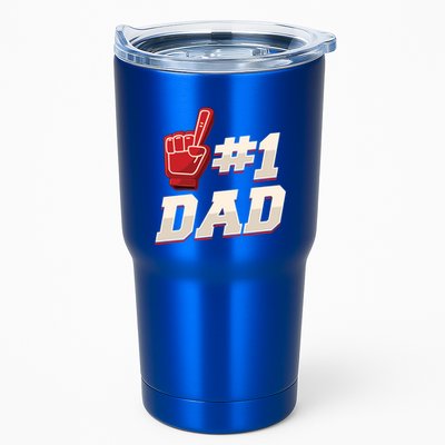 Athletic # 1 Dad Number 1 Father Dad FatherS Day Gift Tumbler