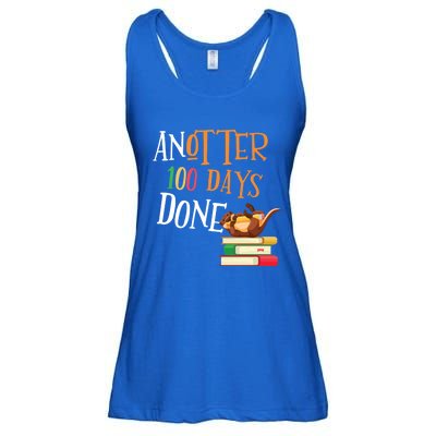 Anotter 100 Days Done Of School Teacher Student Otter Gift Ladies Essential Flowy Tank