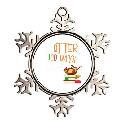 Anotter 100 Days Done Of School Teacher Student Otter Gift Metallic Star Ornament