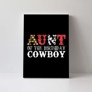 Aunt 1st First Birthday Cowboy Western Rodeo Canvas