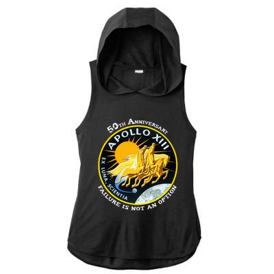 Apollo 13 Failure Is Not An Option Ladies PosiCharge Tri-Blend Wicking Draft Hoodie Tank