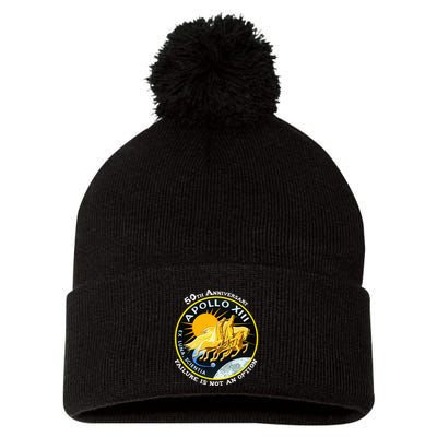 Apollo 13 Failure Is Not An Option Pom Pom 12in Knit Beanie