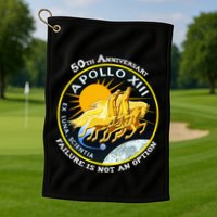 Apollo 13 Failure Is Not An Option Golf Towel