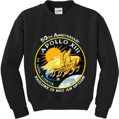 Apollo 13 Failure Is Not An Option Kids Sweatshirt