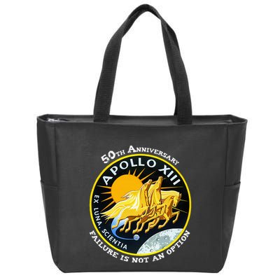 Apollo 13 Failure Is Not An Option Zip Tote Bag