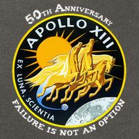 Apollo 13 Failure Is Not An Option Cotton Canvas Backpack