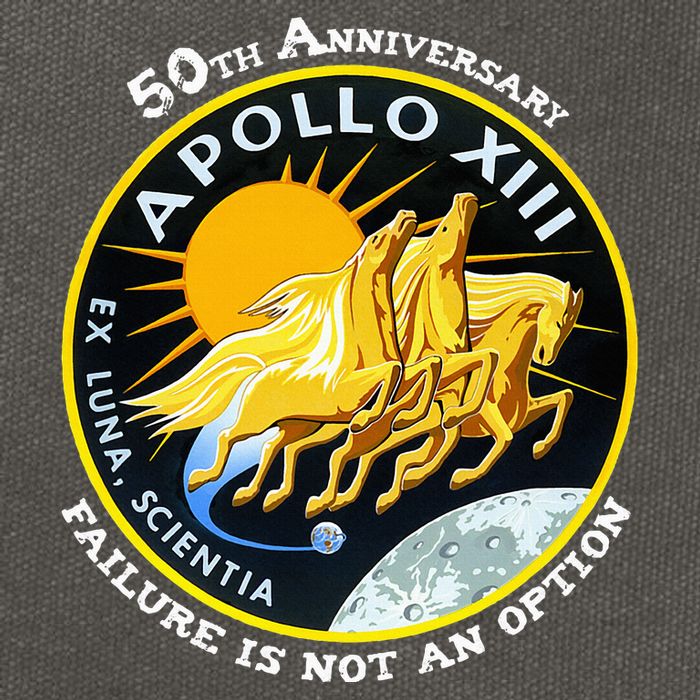 Apollo 13 Failure Is Not An Option Cotton Canvas Backpack