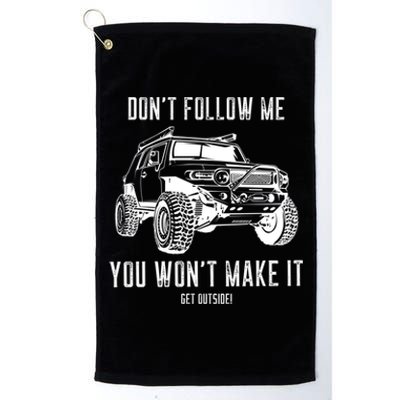 Adventure 101 Funny Fj Cruiser Meaningful Gift Platinum Collection Golf Towel