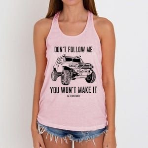 Adventure 101 Funny Fj Cruiser Meaningful Gift Women's Knotted Racerback Tank