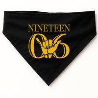 Alpha 1906 Gold Alpha Hand Sign USA-Made Doggie Bandana