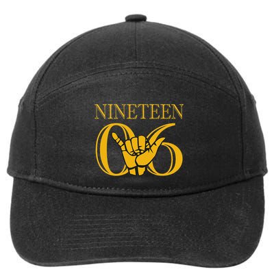 Alpha 1906 Gold Alpha Hand Sign 7-Panel Snapback Hat