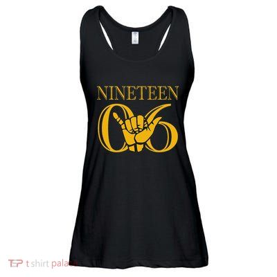 Alpha 1906 Gold Alpha Hand Sign Ladies Essential Flowy Tank