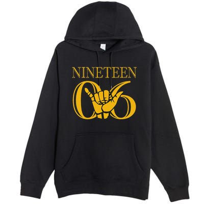 Alpha 1906 Gold Alpha Hand Sign Premium Pullover Hoodie