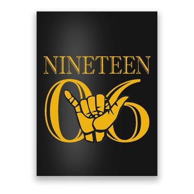 Alpha 1906 Gold Alpha Hand Sign Poster