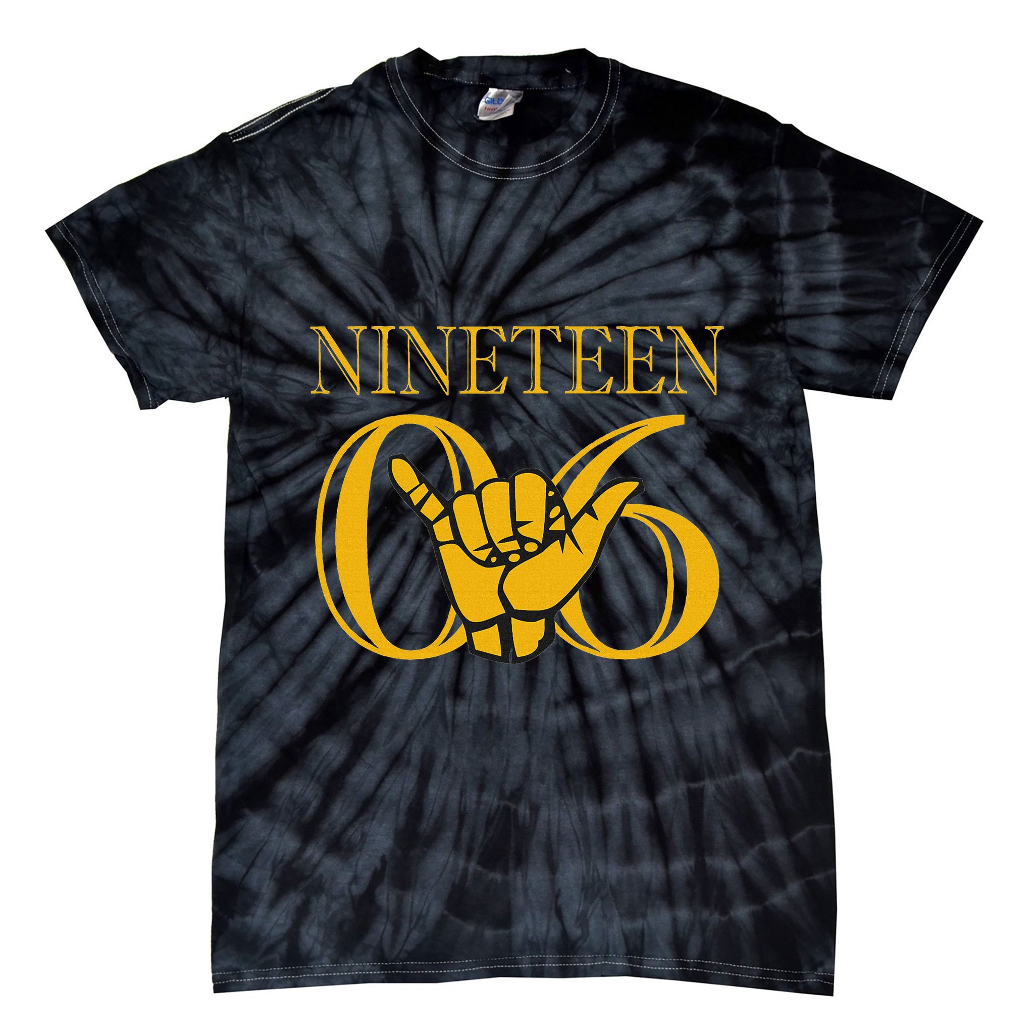 Alpha 1906 Gold Alpha Hand Sign Tie-Dye T-Shirt