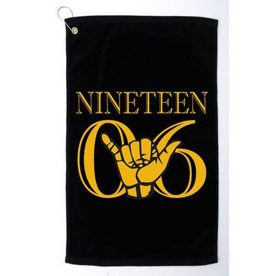 Alpha 1906 Gold Alpha Hand Sign Golf Towel
