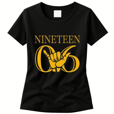 Alpha 1906 Gold Alpha Hand Sign Womens T-Shirt