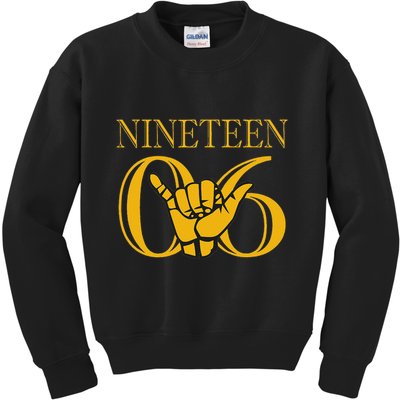 Alpha 1906 Gold Alpha Hand Sign Kids Sweatshirt