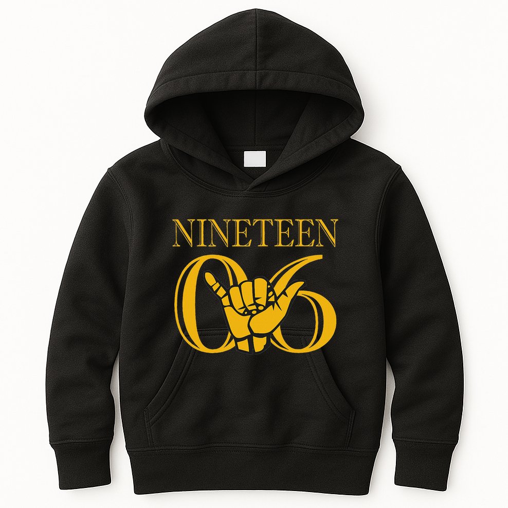 Alpha 1906 Gold Alpha Hand Sign Kids Hoodie