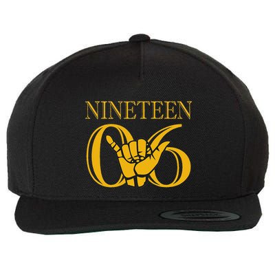 Alpha 1906 Gold Alpha Hand Sign Wool Snapback Cap