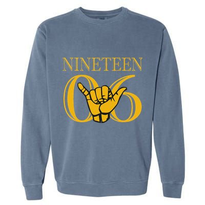 Alpha 1906 Gold Alpha Hand Sign Garment-Dyed Sweatshirt