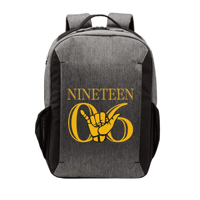 Alpha 1906 Gold Alpha Hand Sign Vector Backpack
