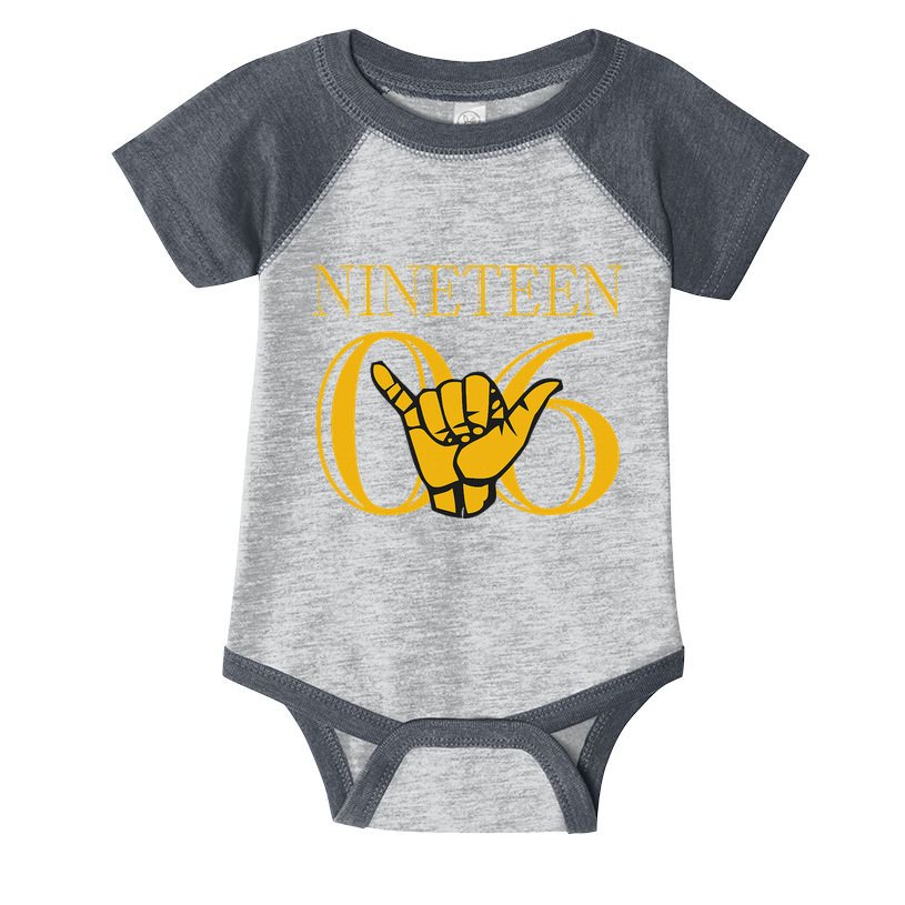 Alpha 1906 Gold Alpha Hand Sign Infant Baby Jersey Bodysuit