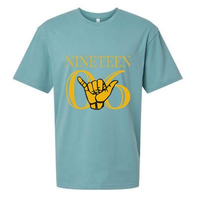 Alpha 1906 Gold Alpha Hand Sign Sueded Cloud Jersey T-Shirt