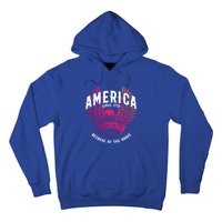 America 1776 Land Of Free Because Of The Brave Usa Eagle Funny Gift Hoodie