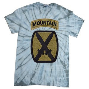 Army 10th Mountain Division Military Veteran Morale Tie-Dye T-Shirt