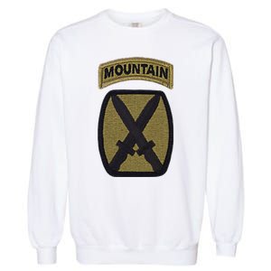 Army 10th Mountain Division Military Veteran Morale Garment-Dyed Sweatshirt