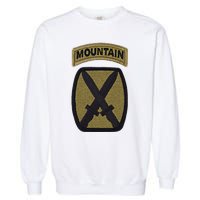 Army 10th Mountain Division Military Veteran Morale Garment-Dyed Sweatshirt