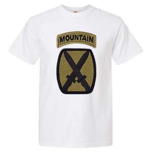 Army 10th Mountain Division Military Veteran Morale Garment-Dyed Heavyweight T-Shirt