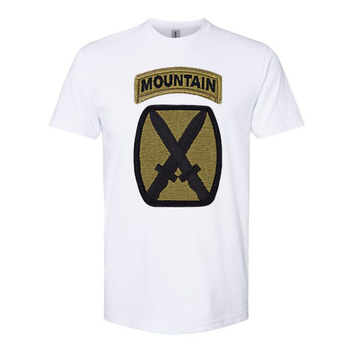 Army 10th Mountain Division Military Veteran Morale Softstyle CVC T-Shirt