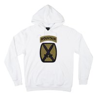 Army 10th Mountain Division Military Veteran Morale Hoodie