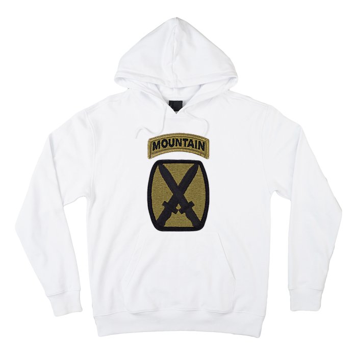 Army 10th Mountain Division Military Veteran Morale Hoodie