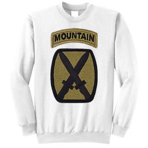 Army 10th Mountain Division Military Veteran Morale Sweatshirt