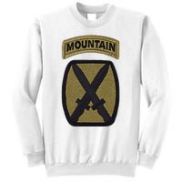 Army 10th Mountain Division Military Veteran Morale Sweatshirt