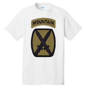 Army 10th Mountain Division Military Veteran Morale Tall T-Shirt