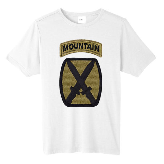 Army 10th Mountain Division Military Veteran Morale Tall Fusion ChromaSoft Performance T-Shirt