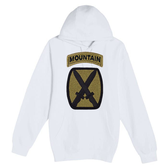 Army 10th Mountain Division Military Veteran Morale Premium Pullover Hoodie